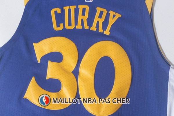 Nike Maillot Golden State Warriors Curry 30 2017-18 Bleu